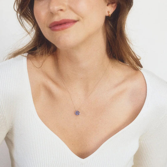 Fine Cord Necklace | California Blue Quartz Necklaces Wanderlust Life