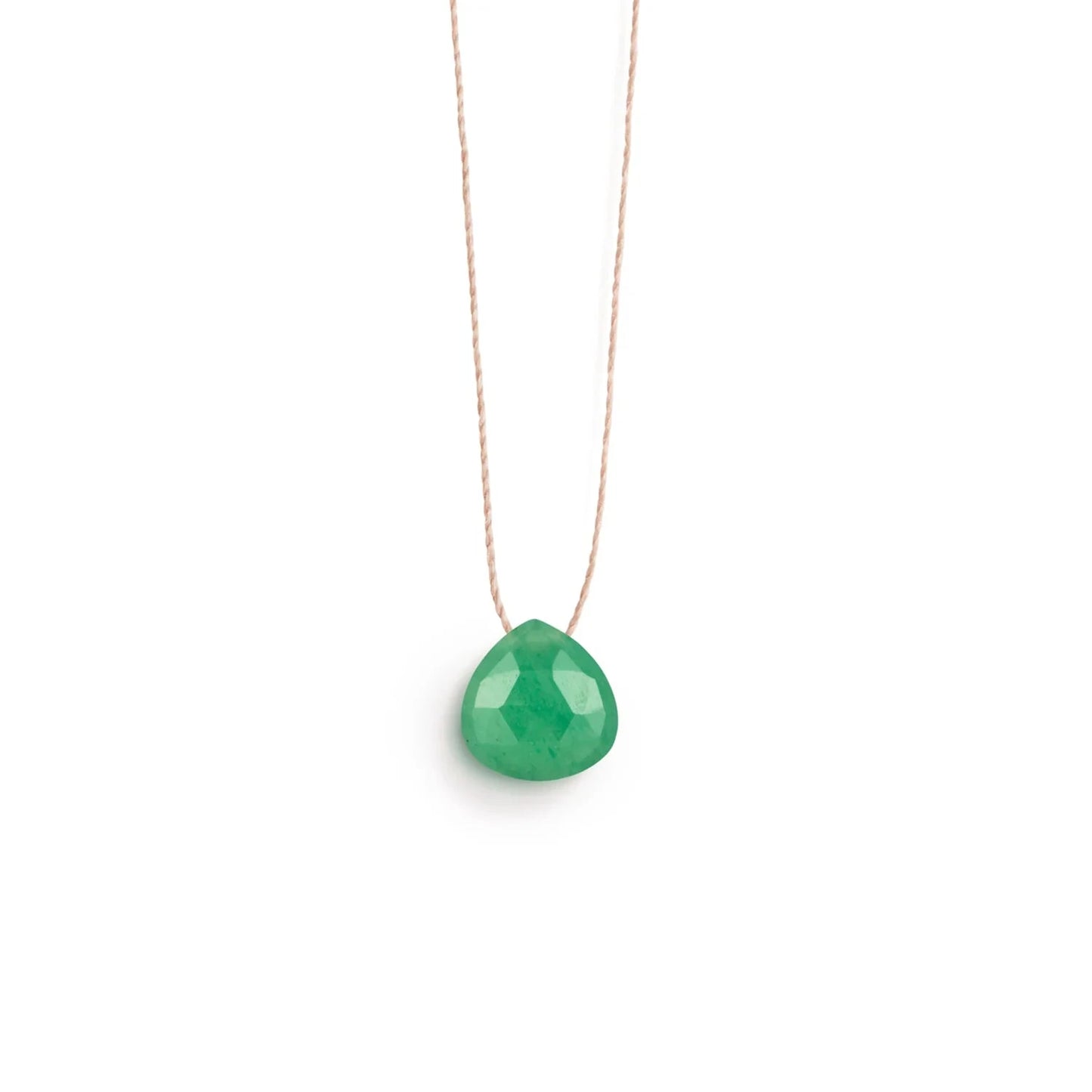 Fine Cord Necklace | Green Aventurine Necklaces Wanderlust Life