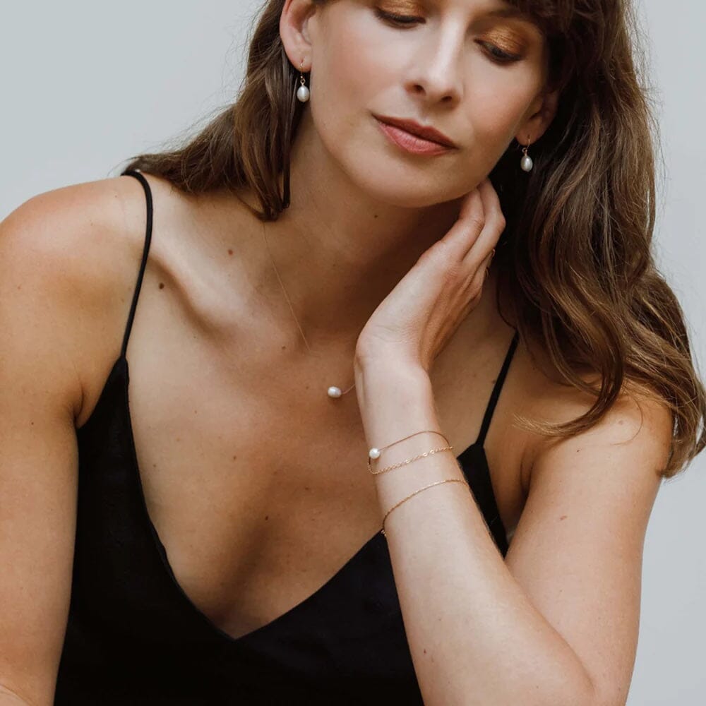 Fine Cord Necklace | Pearl Necklaces Wanderlust Life