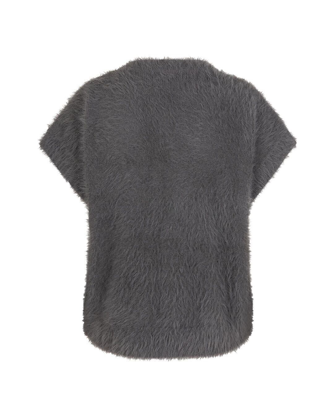 Fuzzy Sleeveless Cardigan | Lava Cardigan Red Button
