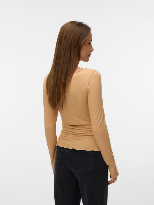 Glesha Boatneck Top | Latte Shirts & Tops Aware