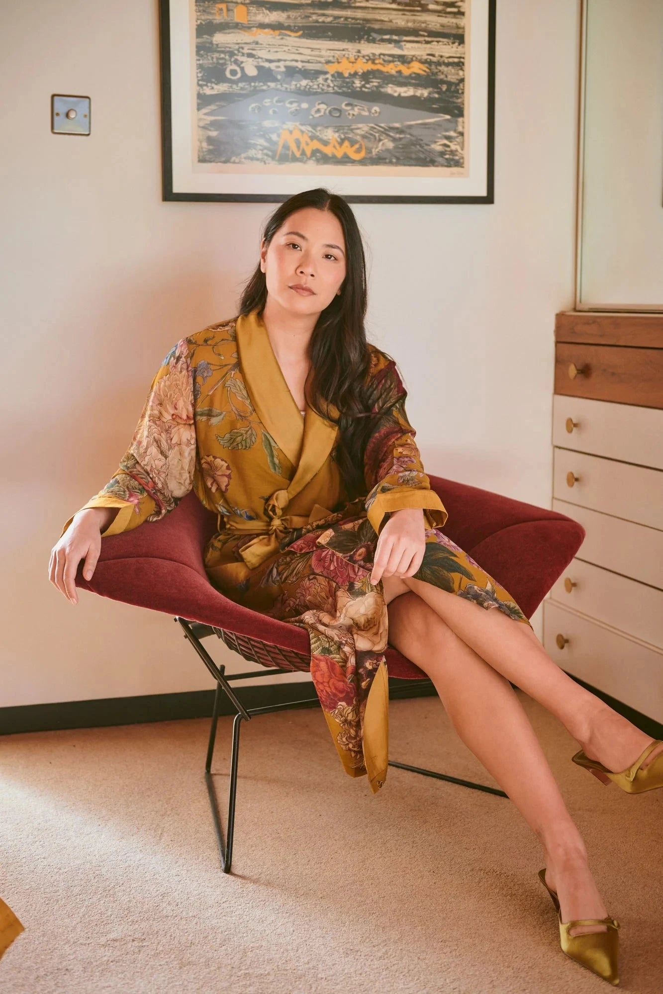 Gown | Primula Gold Dressing Gown One Hundred Stars