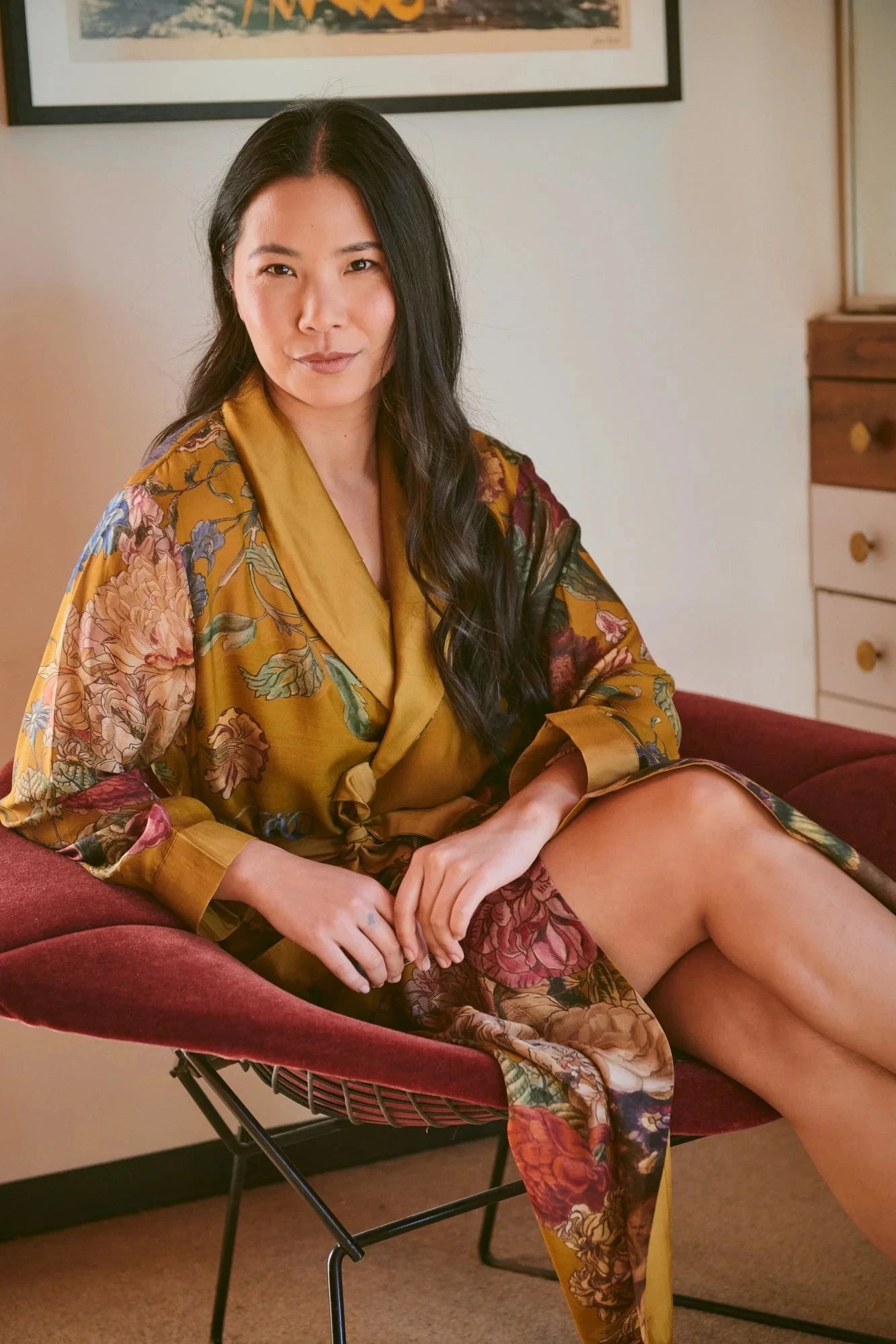 Gown | Primula Gold Dressing Gown One Hundred Stars