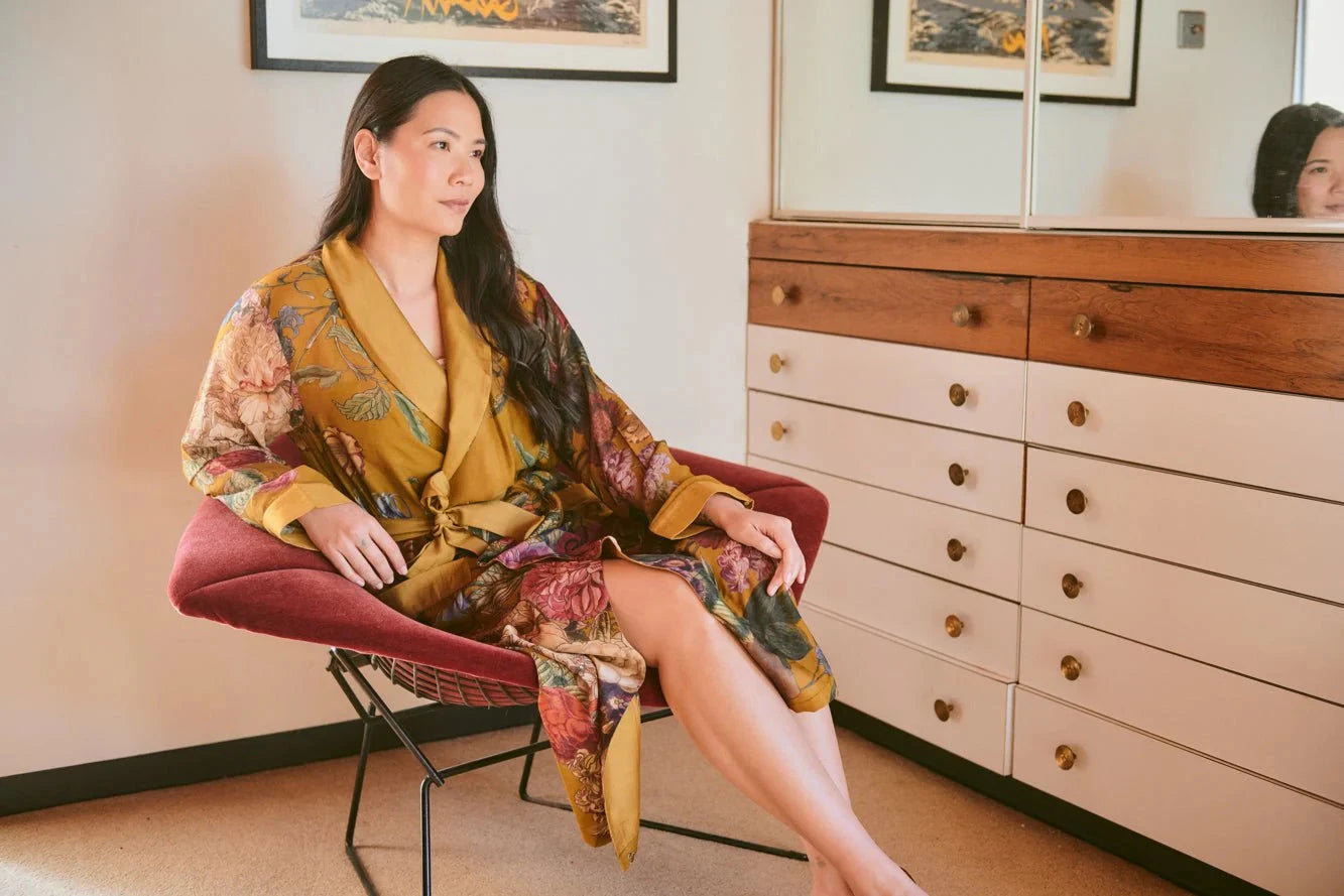 Gown | Primula Gold Dressing Gown One Hundred Stars
