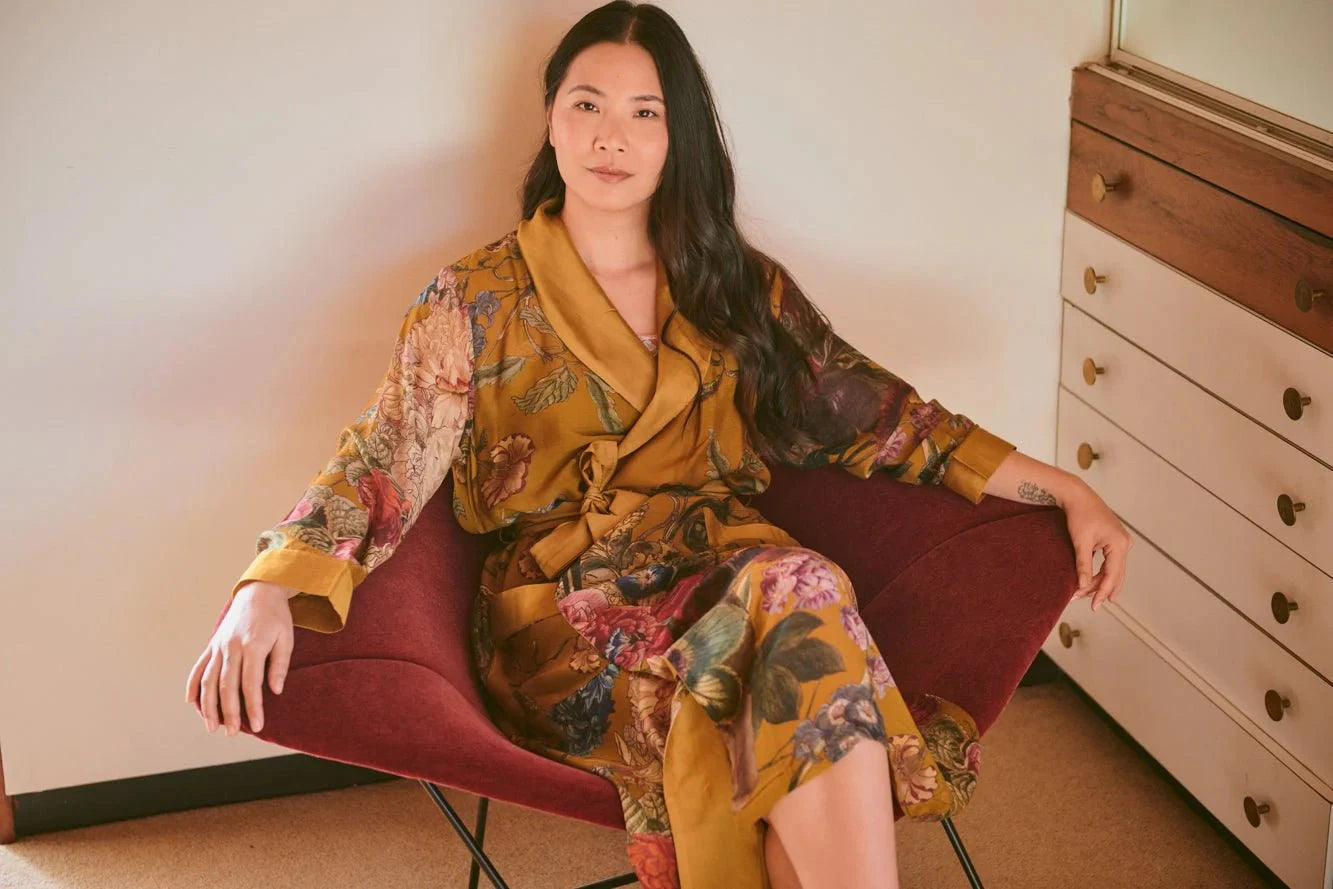 Gown | Primula Gold Dressing Gown One Hundred Stars