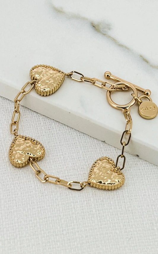 Heart Bracelet | Gold Bracelets Envy