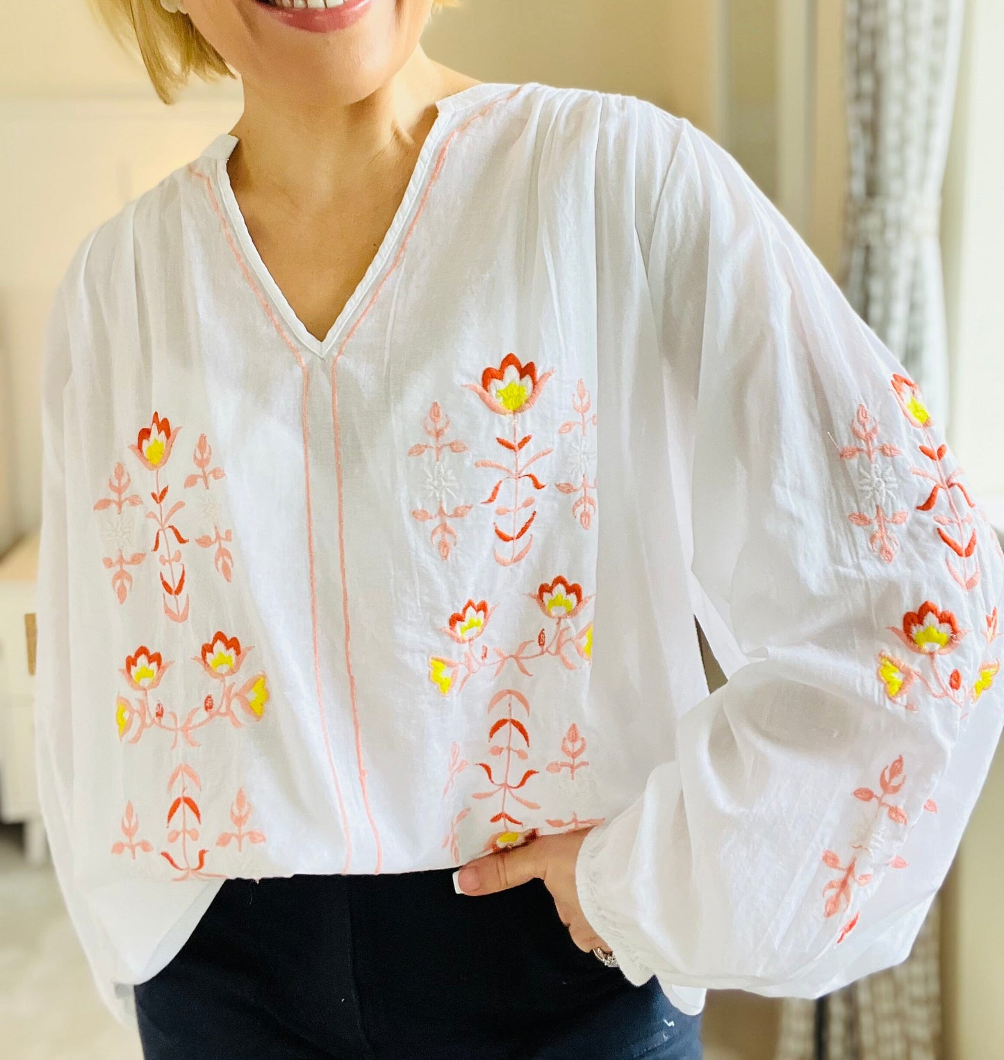 Helene Blouse | 2 Colours Blouse French Edit