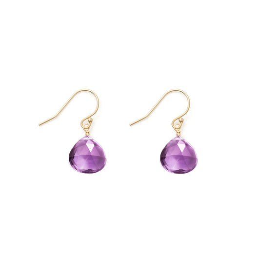 Isla Drop Earrings | Purple Amethyst Earrings Wanderlust Life