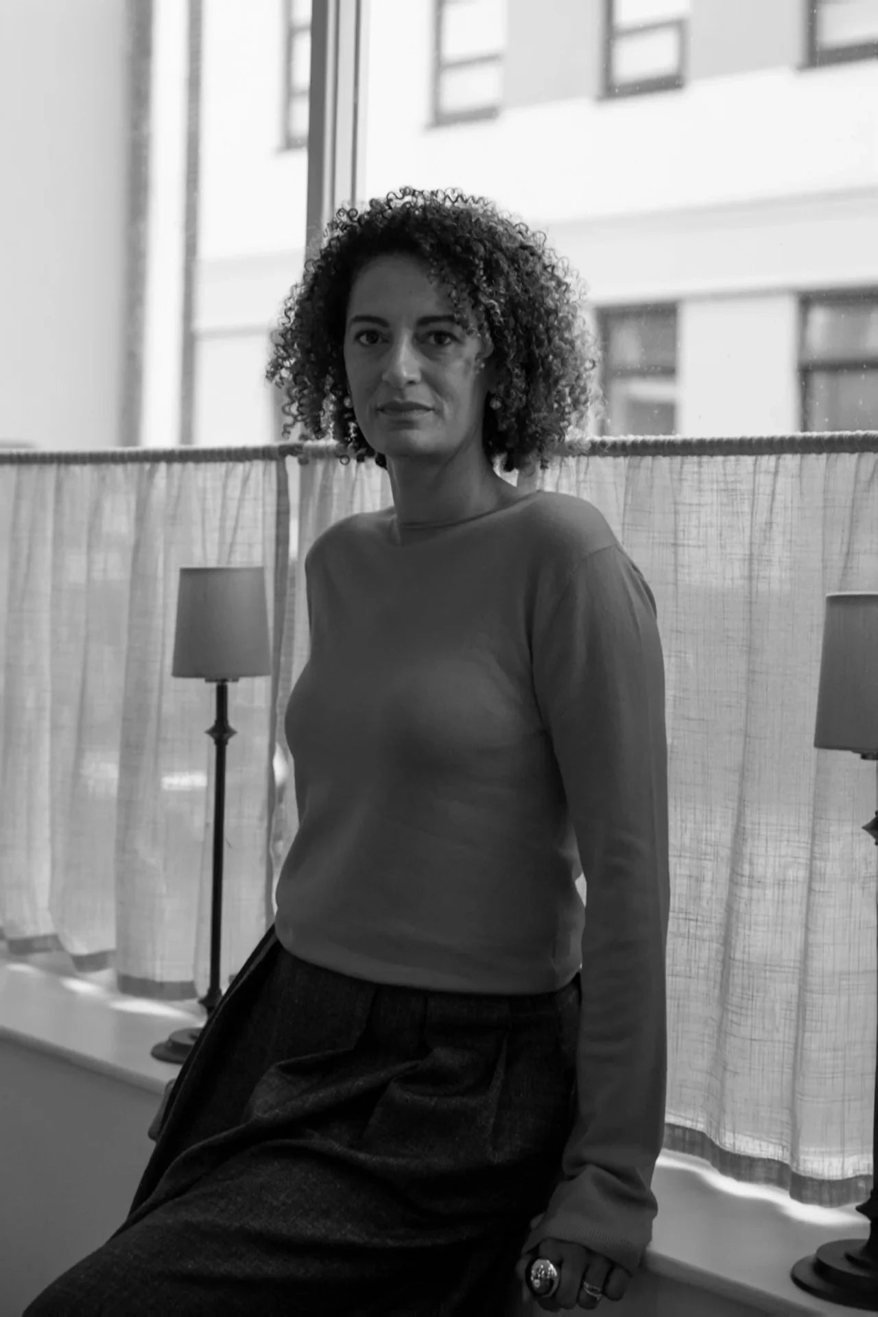 Jade Jumper | Navy Shirts & Tops Chalk