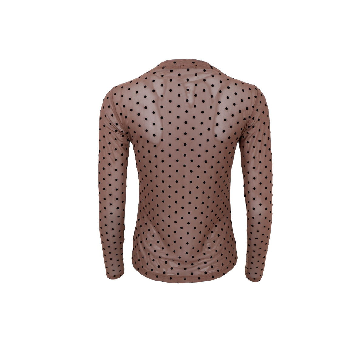 Jennie Dotted Mesh Blouse | 3 Colours Shirts & Tops Black Colour