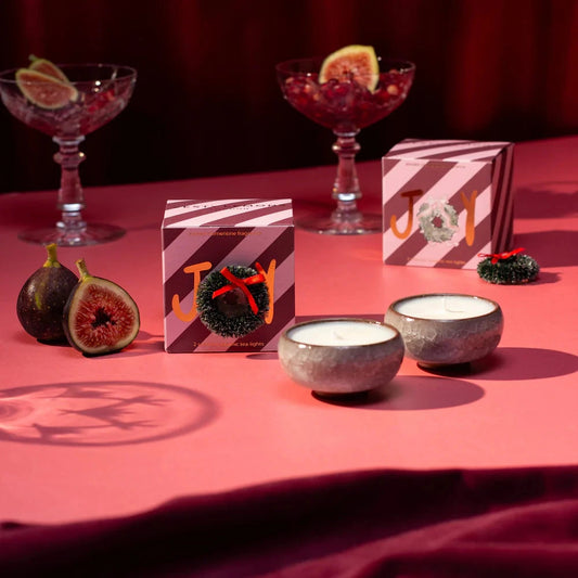 Joy Tea Lights | Spiced Clementine Candle Zesty Lemons