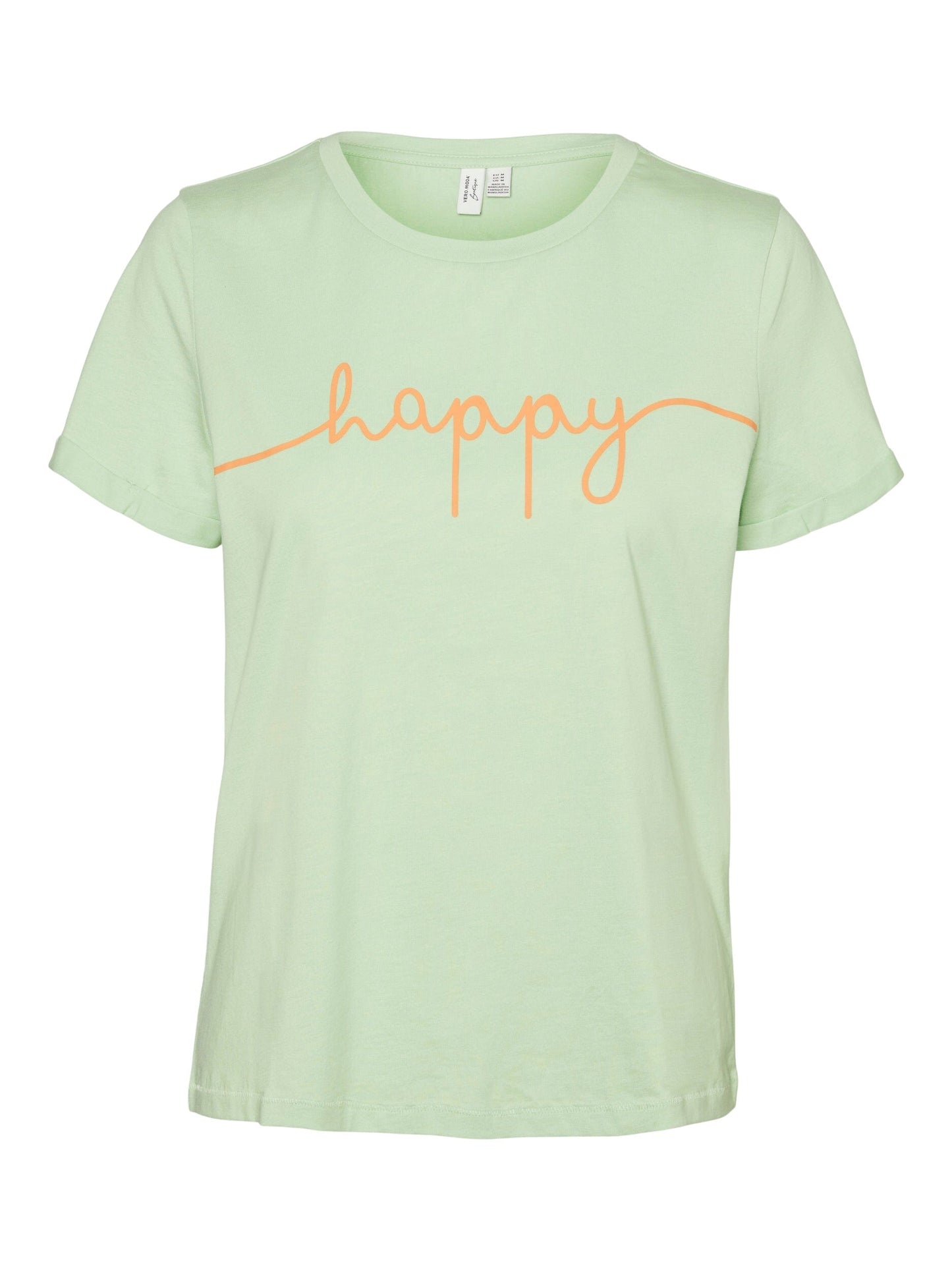 Kami T-Shirt | Happy | Reed/Tangerine Shirts & Tops Vero Moda 