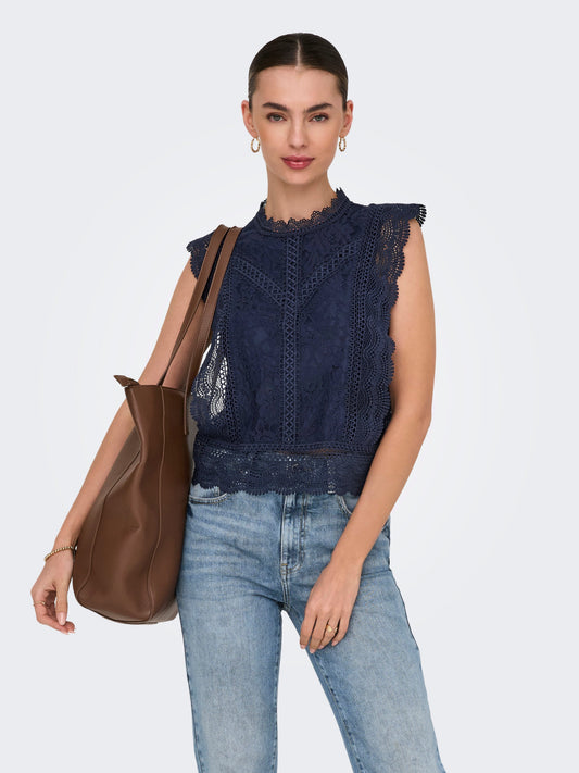 Karo Lace Top Shirt Only