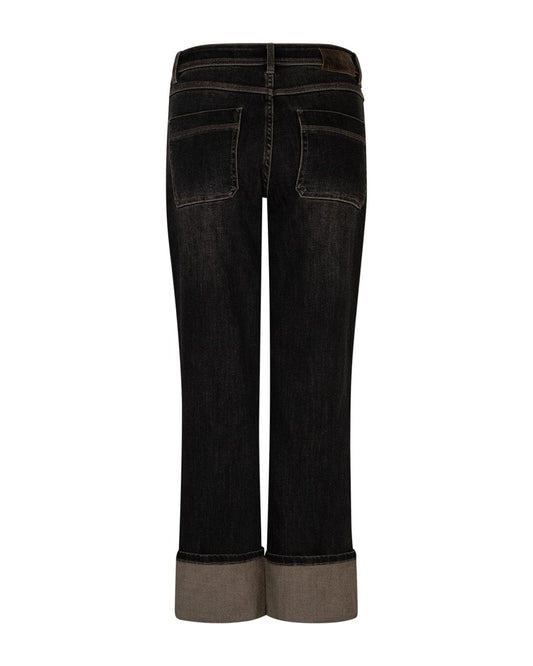 Kim Trousers | Brown Pants Red Button