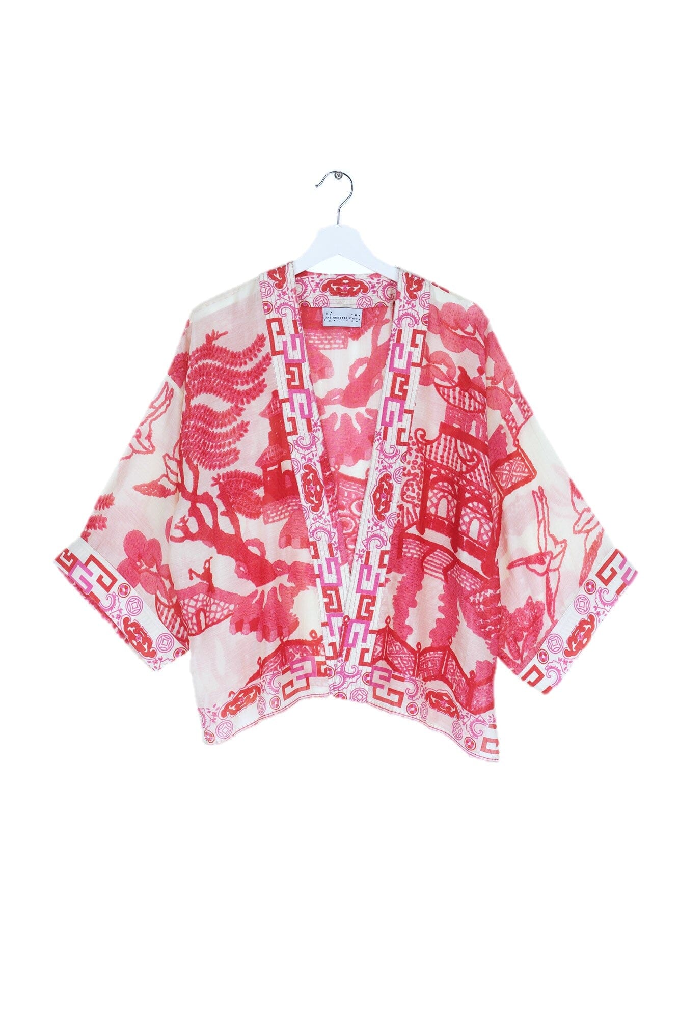 Kimono | Giant Willow | Fuchsia Casual Kimonos One Hundred Stars 