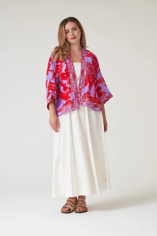 Kimono | Giant Willow | Violet Kimonos One Hundred Stars