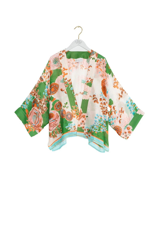 Kimono | Kitsch | Bouquet Green Kimonos One Hundred Stars