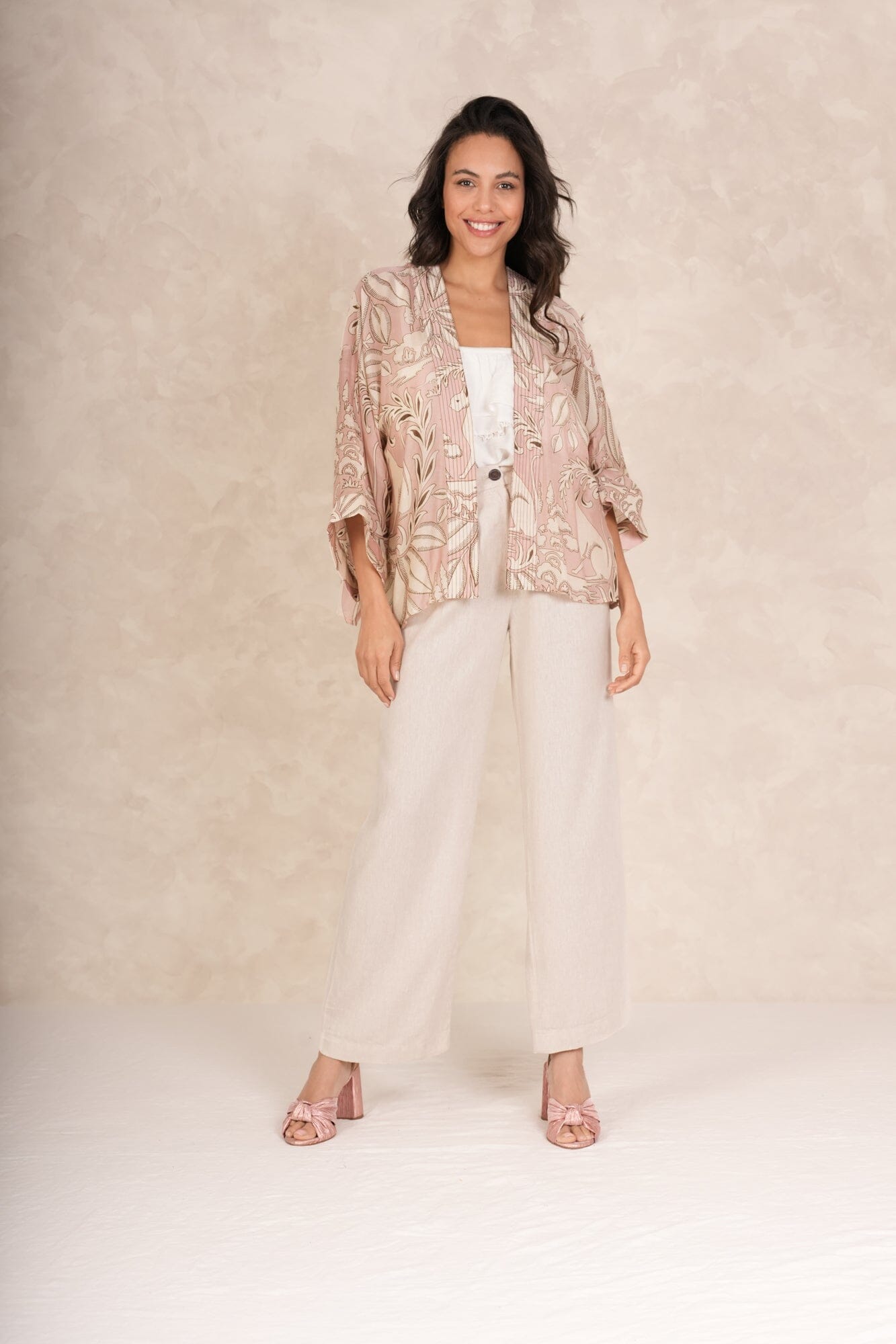 Kimono | Sphinx | Plaster Pink Casual Kimonos One Hundred Stars