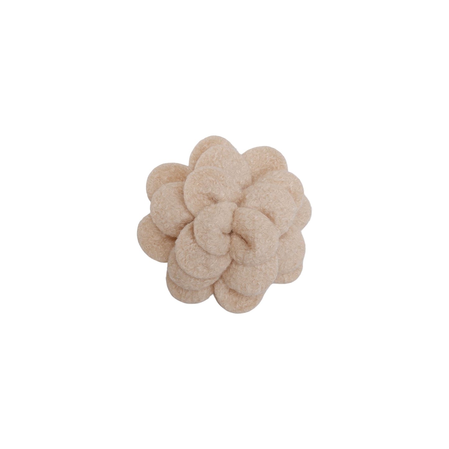 Kita 2 in 1 Big Flower Brooch | 2 Colours Hair Accessories Black Colour Beige
