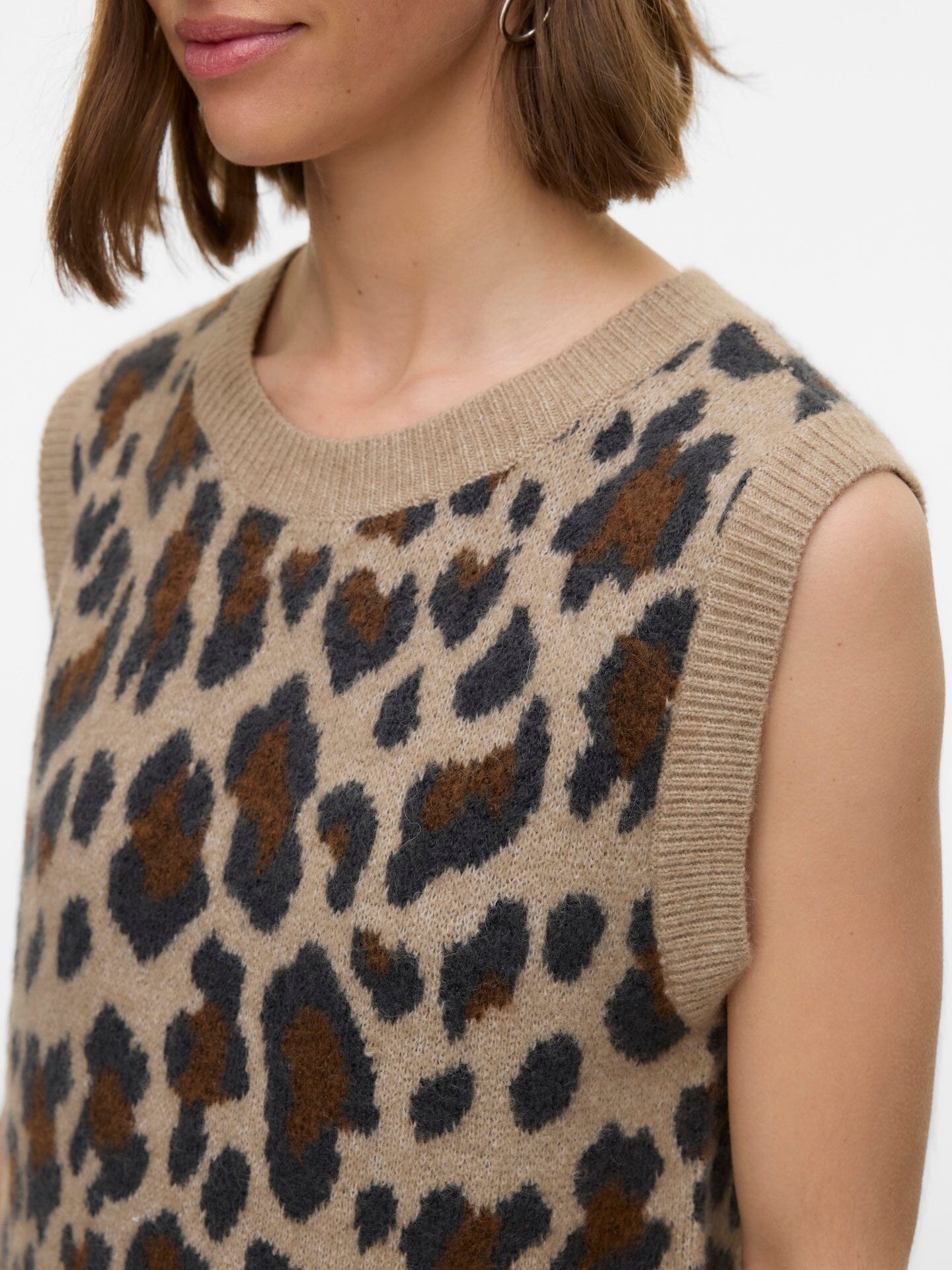 Leila Vest | Silver Mink Sweater Vero Moda