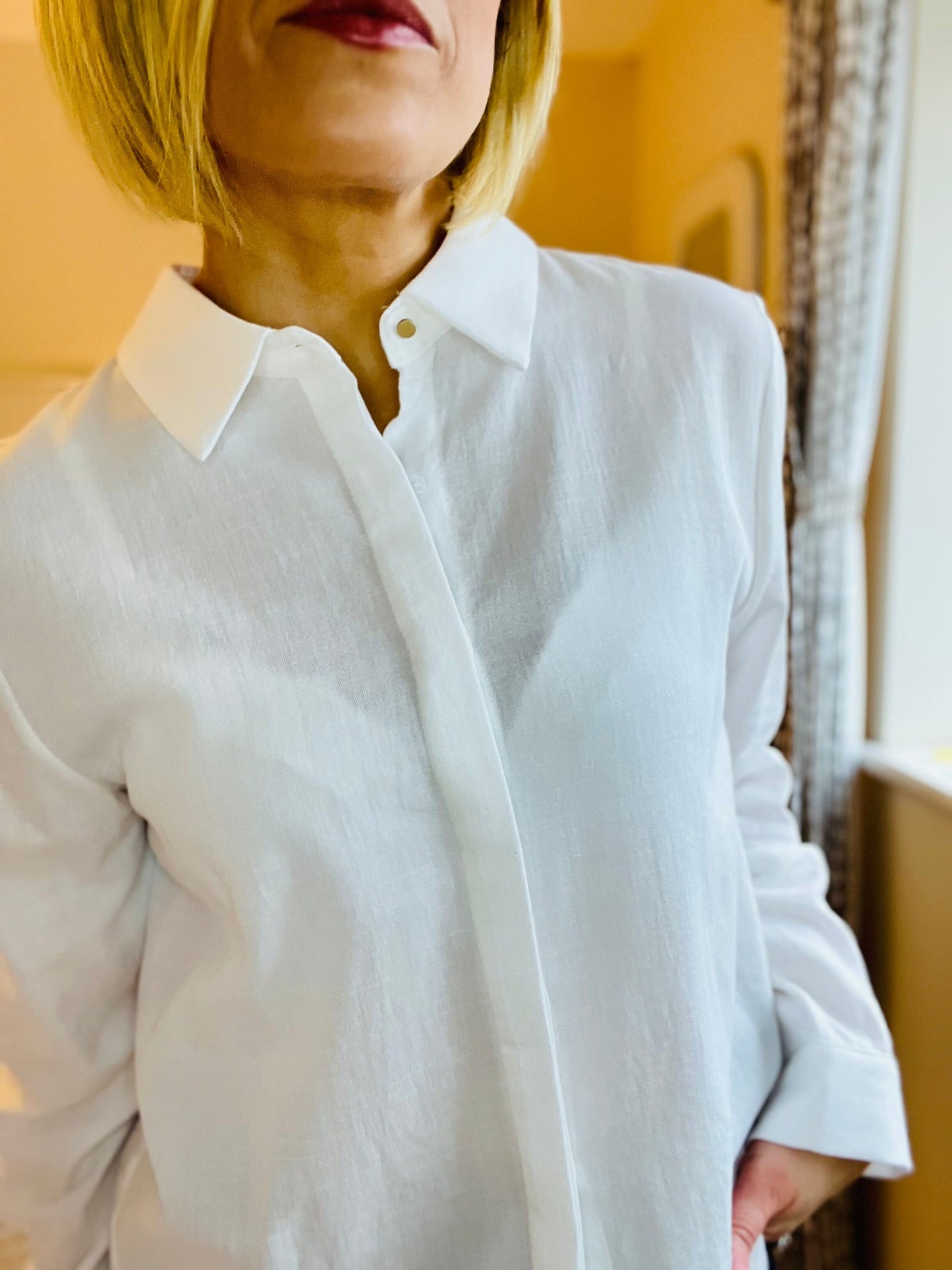 Lena Shirt | White Lace Shirt French Edit