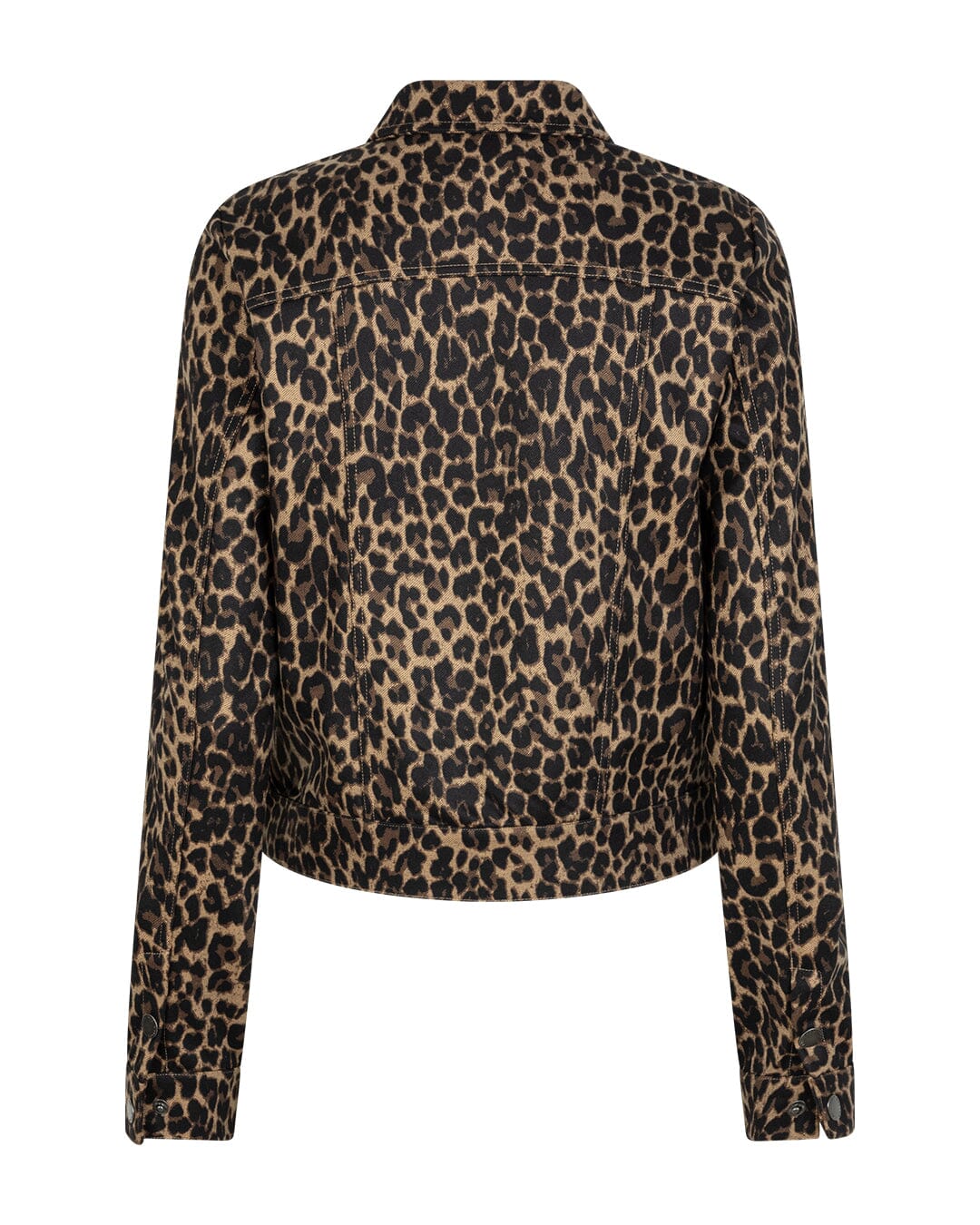 Leopard Jacket | Black Jacket Red Button