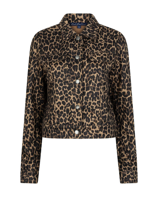 Leopard Jacket | Black Jacket Red Button