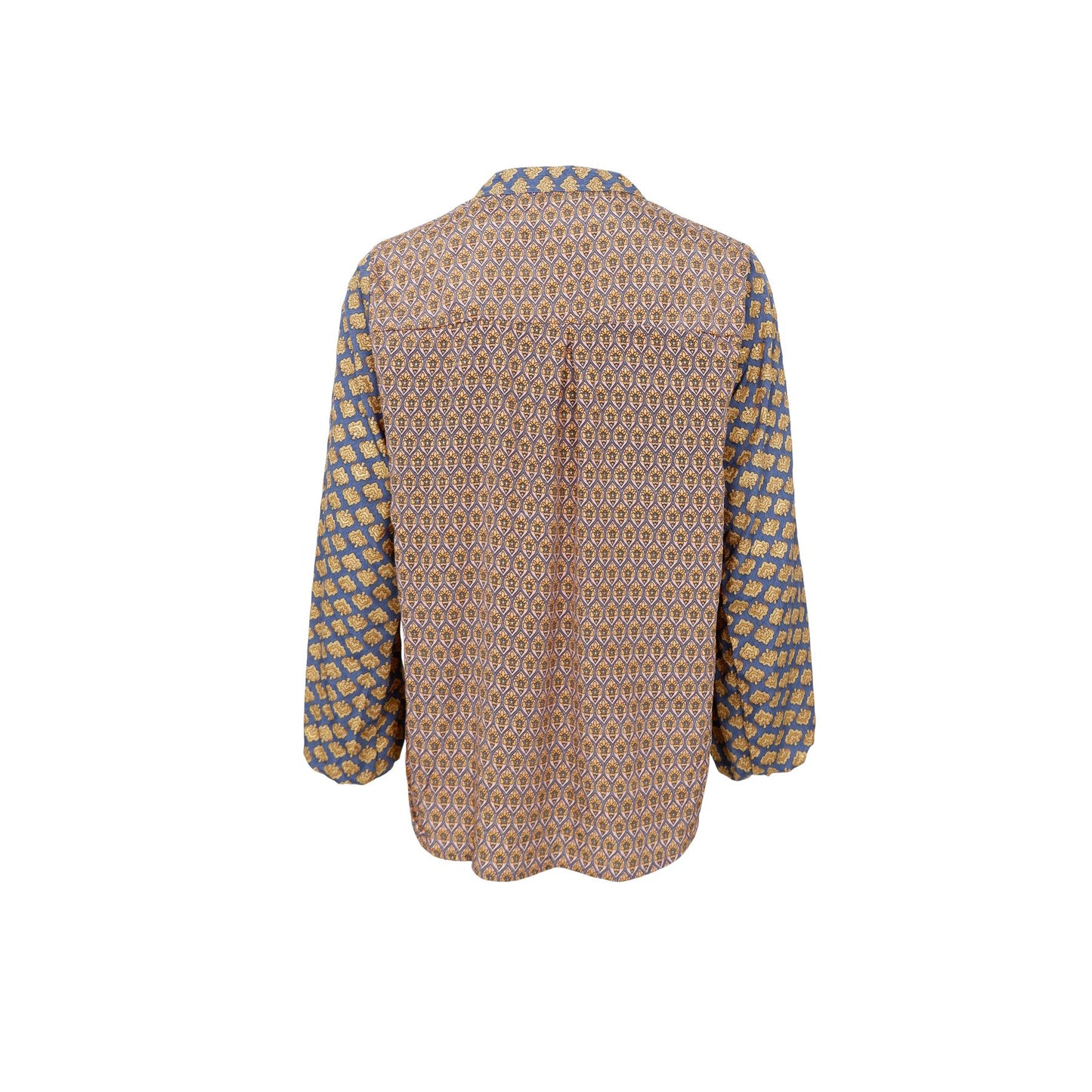 Luna Blouse | Blue Multi Blouse Black Colour