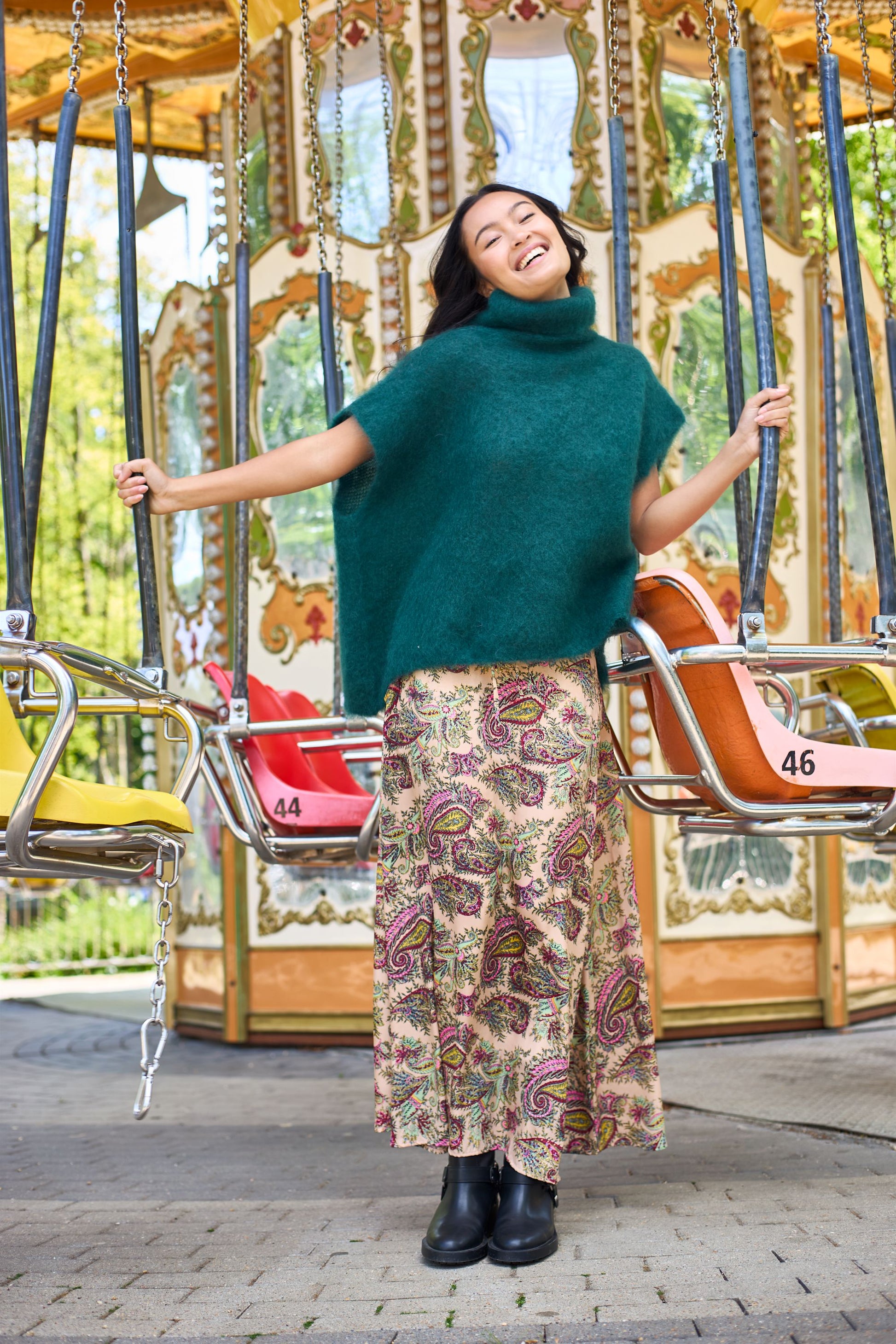 Luna Skirt | Ruby Meadow Skirt Black Colour