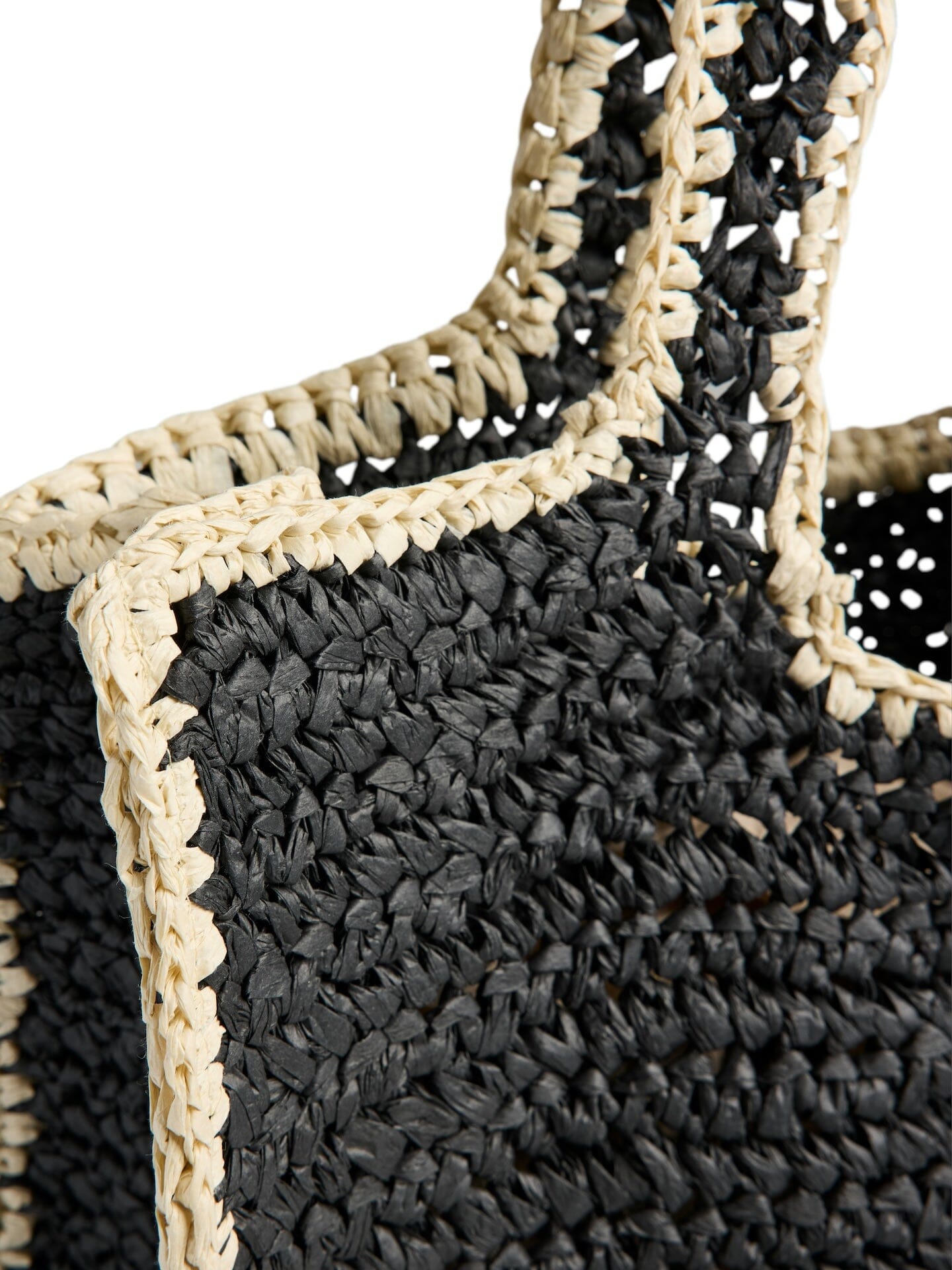 Lydia Contrast Shopper | Black Nature Handbags Pieces