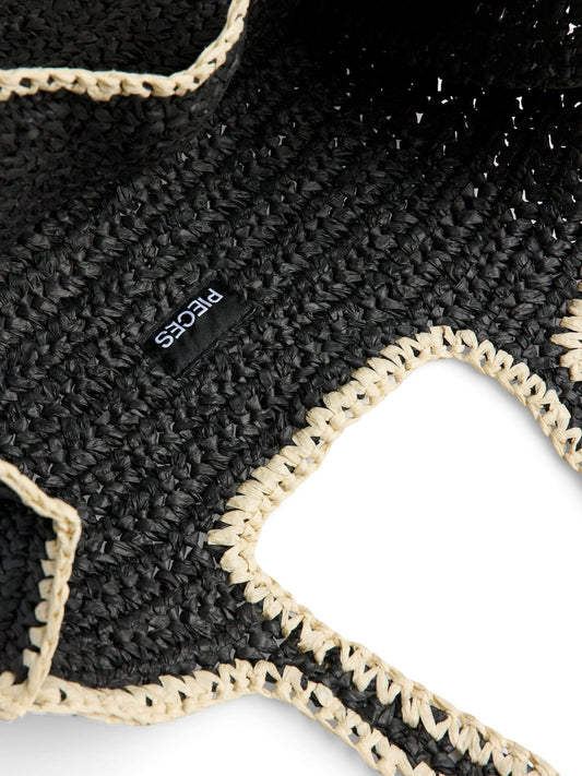 Lydia Contrast Shopper | Black Nature Handbags Pieces