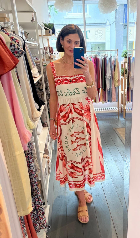 Maelle Dress | Red Dress Parisienne Collection