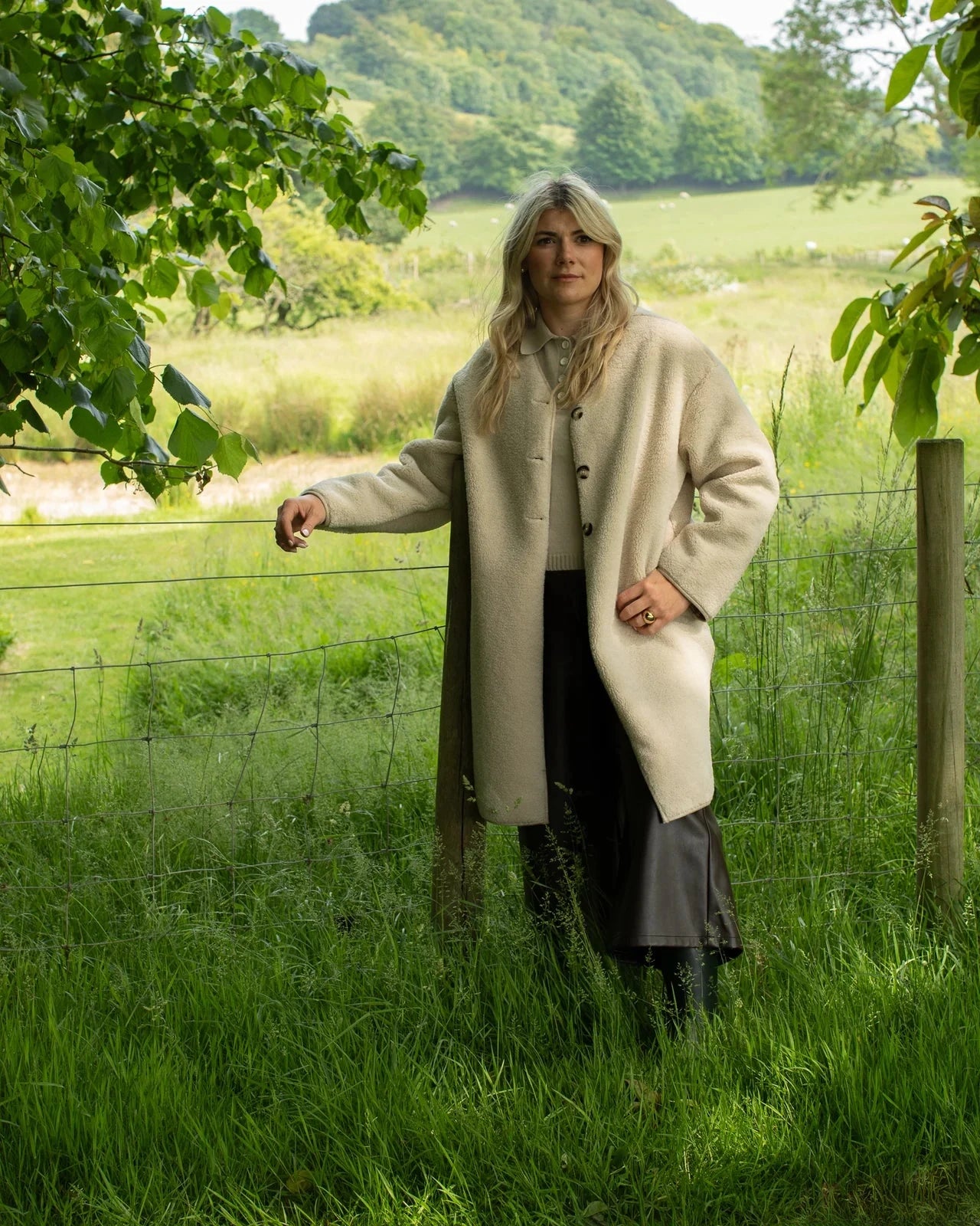 Maggie Coat | Cream Gilet Chalk