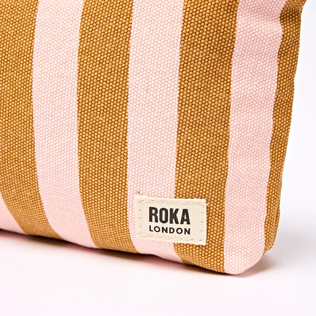 Maida Vale Pouch | Rose Gold Stripe Backpacks Roka