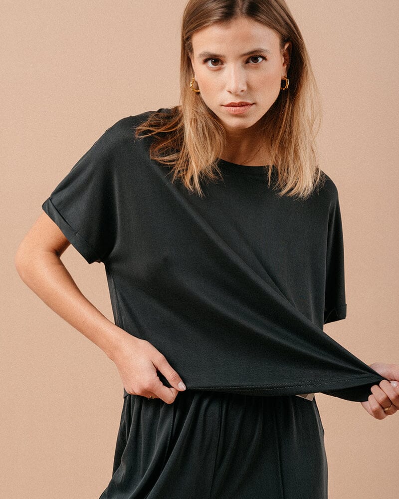 Mama Top | Anthracite Top Grace and Mila 