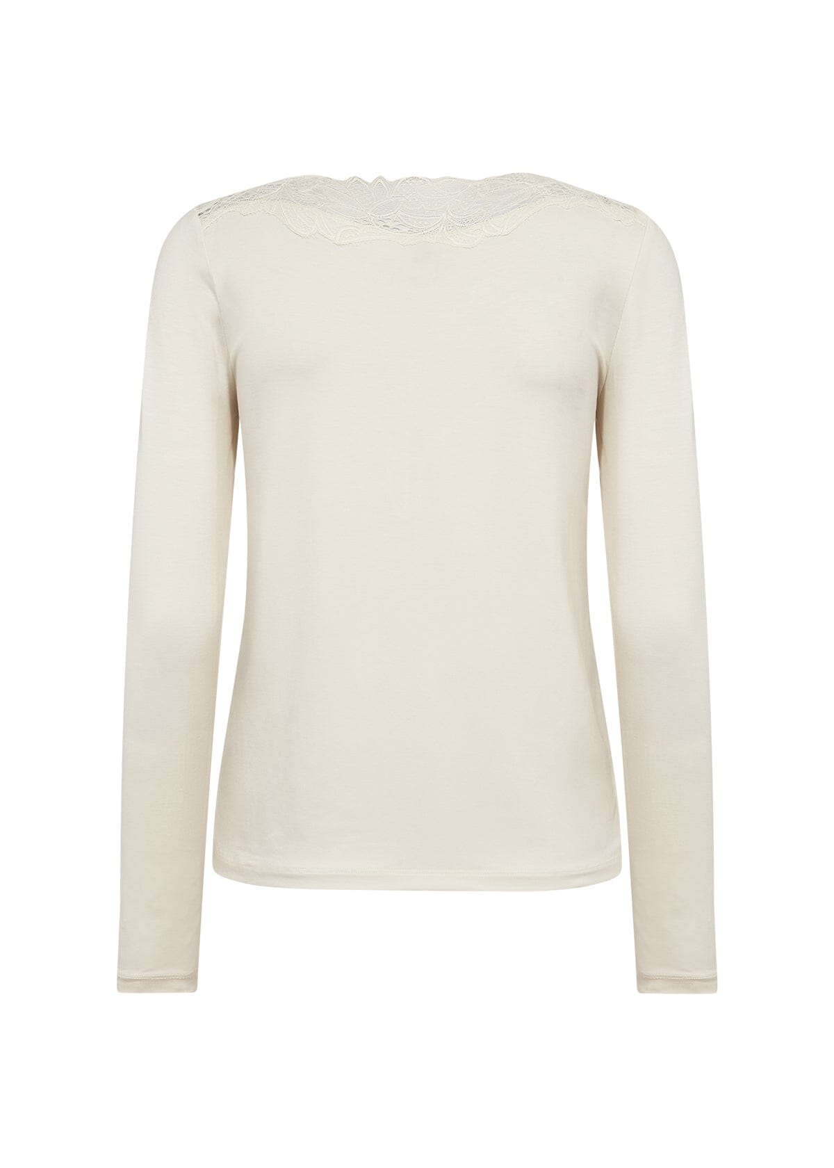 Marica Lace V Top | Cream Blouse Soya Concept