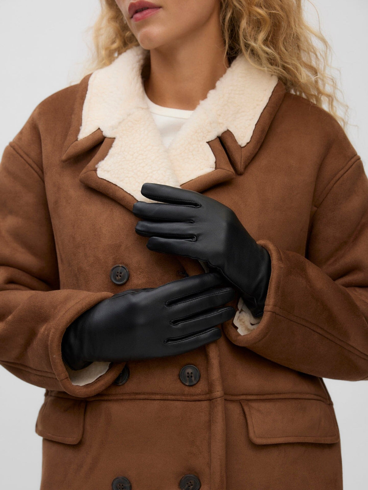 Mary Leather Gloves | Black Gloves Vero Moda