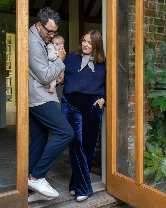 Megan Top | Navy Shirts & Tops Chalk