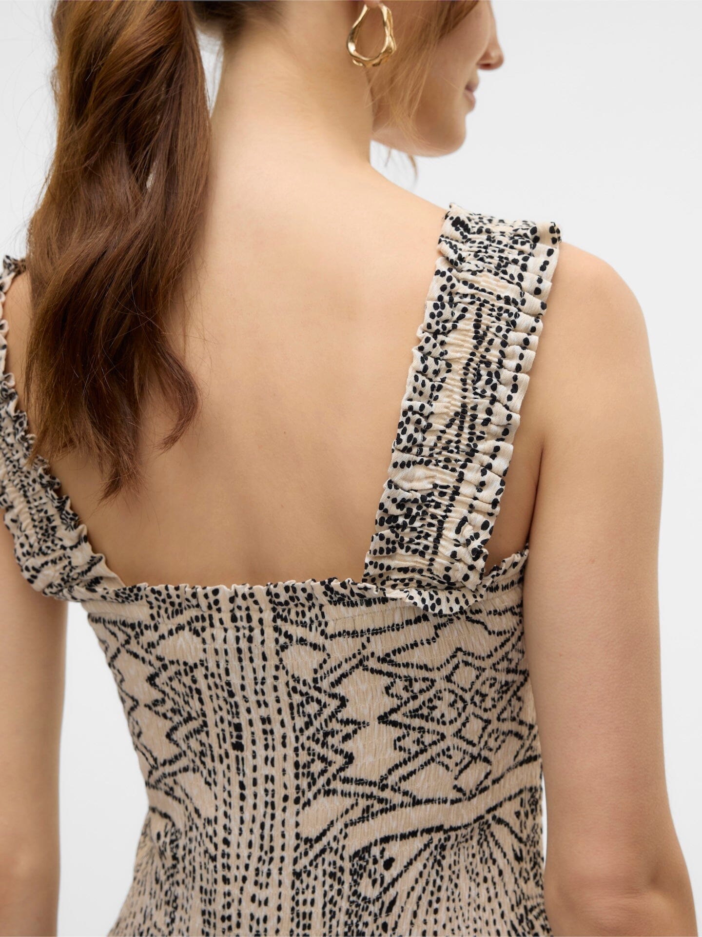Menny Smock Dress | Oatmeal Tenna Dresses Vero Moda