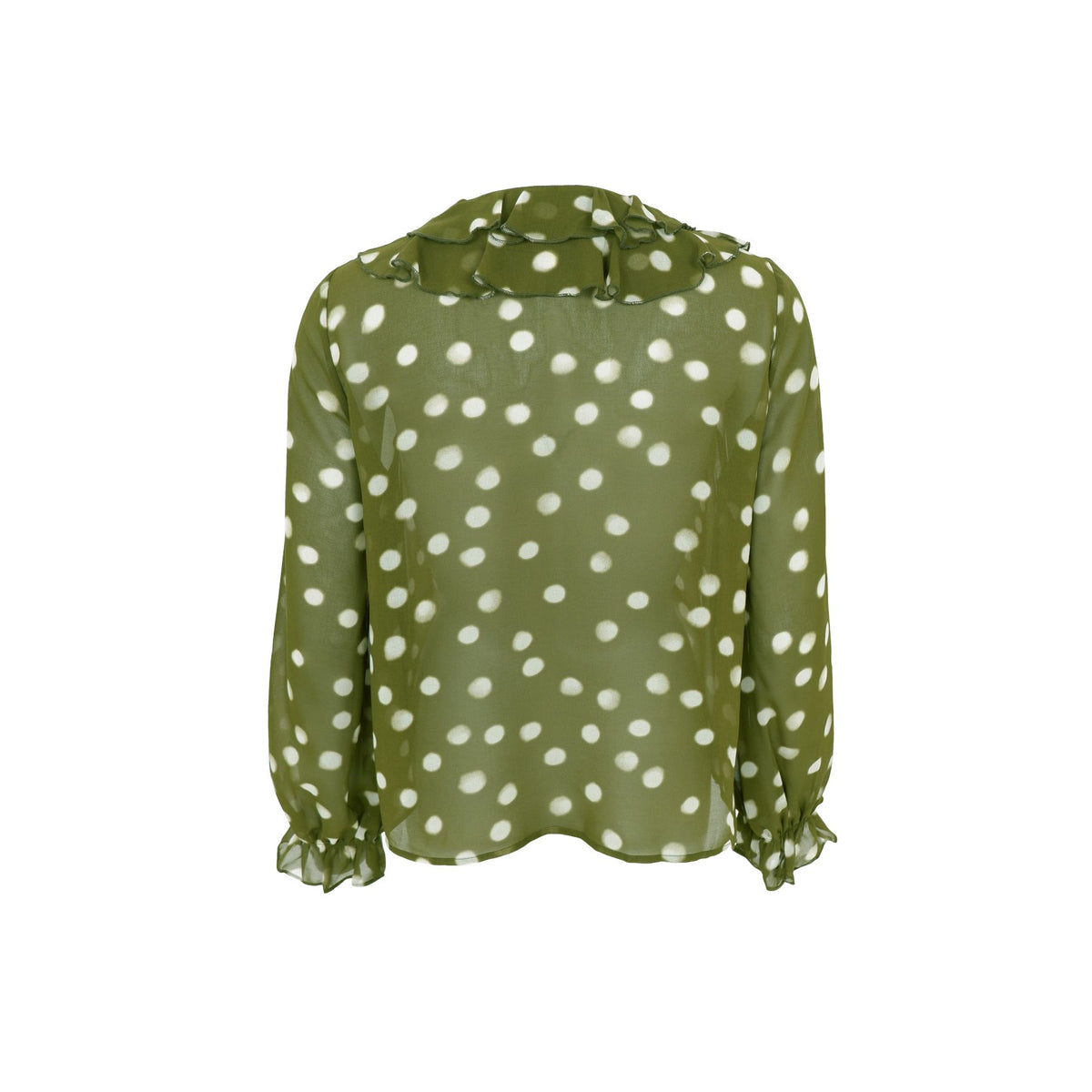 Merida Blouse | Dark Lime Shirts & Tops Black Colour