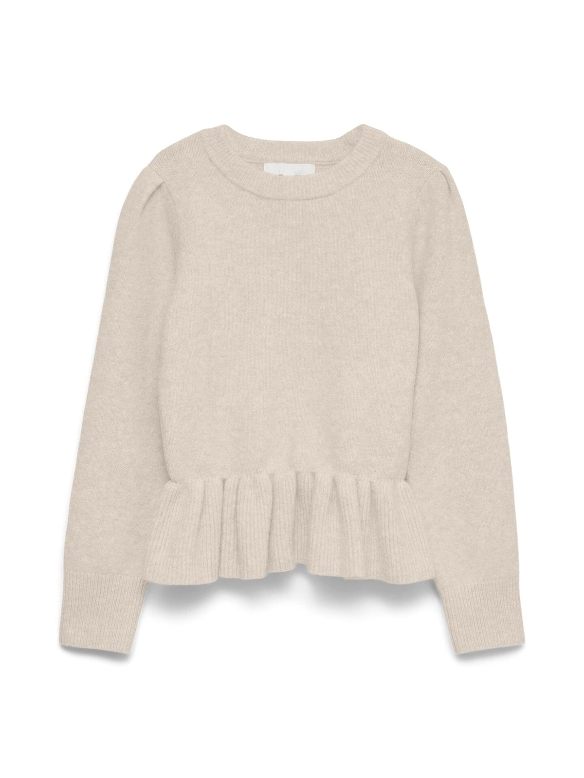 Modena Peplum Knit | Birch Knitwear Vero Moda