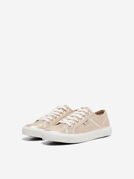 Nicola Canvas Sneaker | Gold Trainers Tamaris
