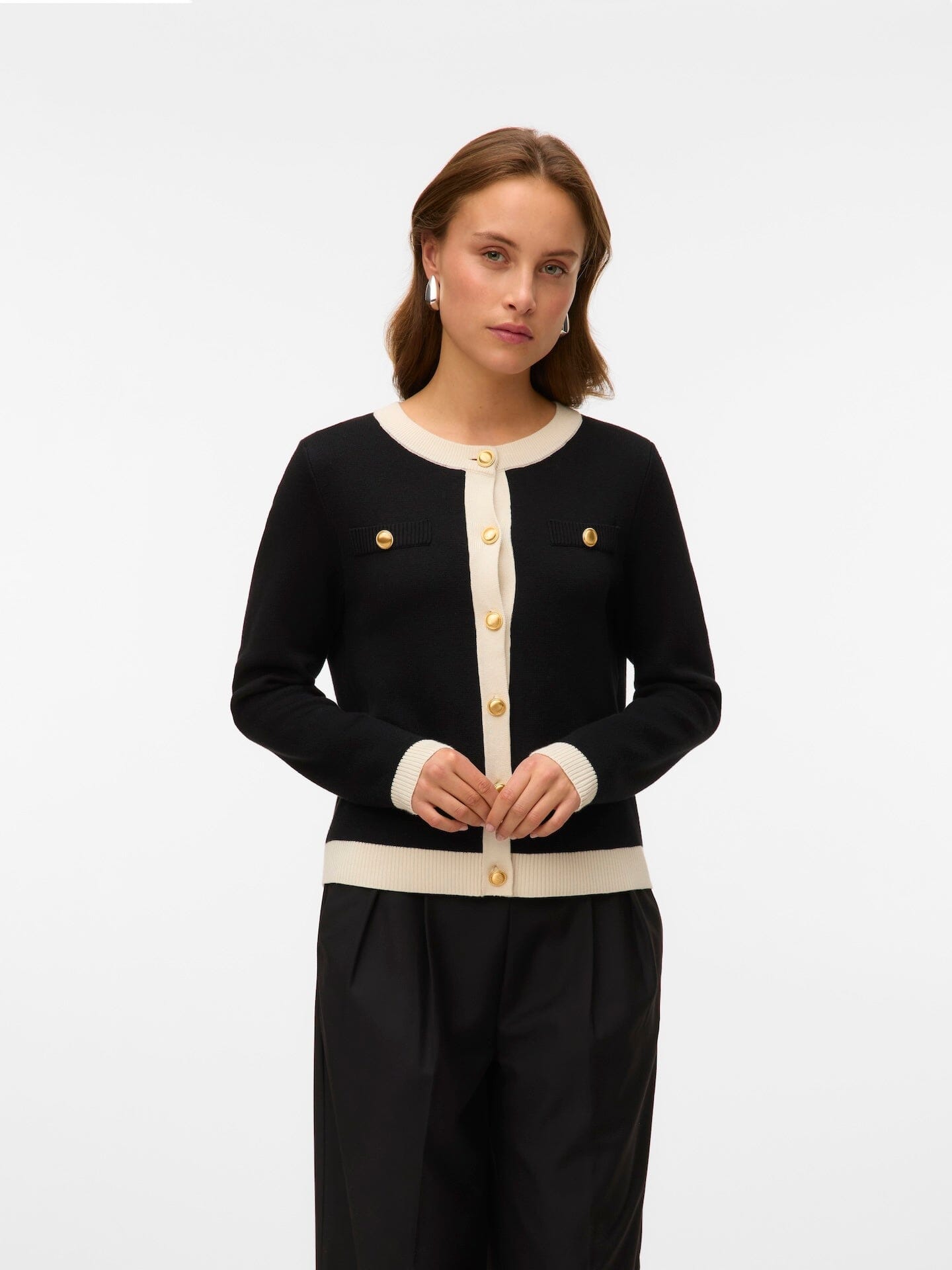 Oli Cardigan | Black/Birch Cardigan Vero Moda
