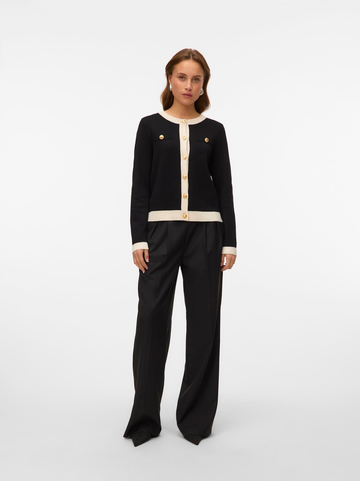 Oli Cardigan | Black/Birch Cardigan Vero Moda