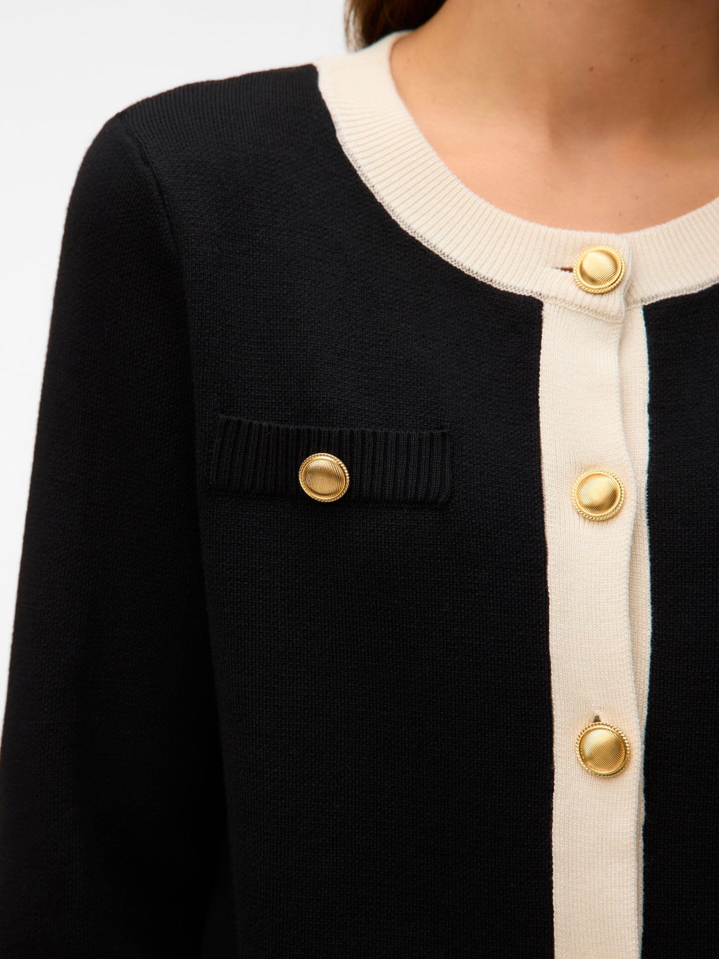Oli Cardigan | Black/Birch Cardigan Vero Moda