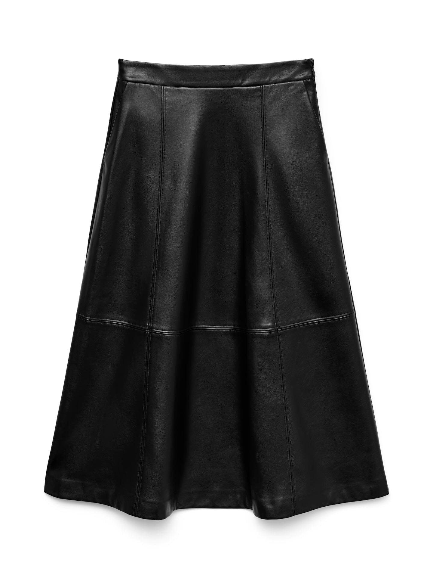 Olive Coated Skirt | Black Skirt Vero Moda