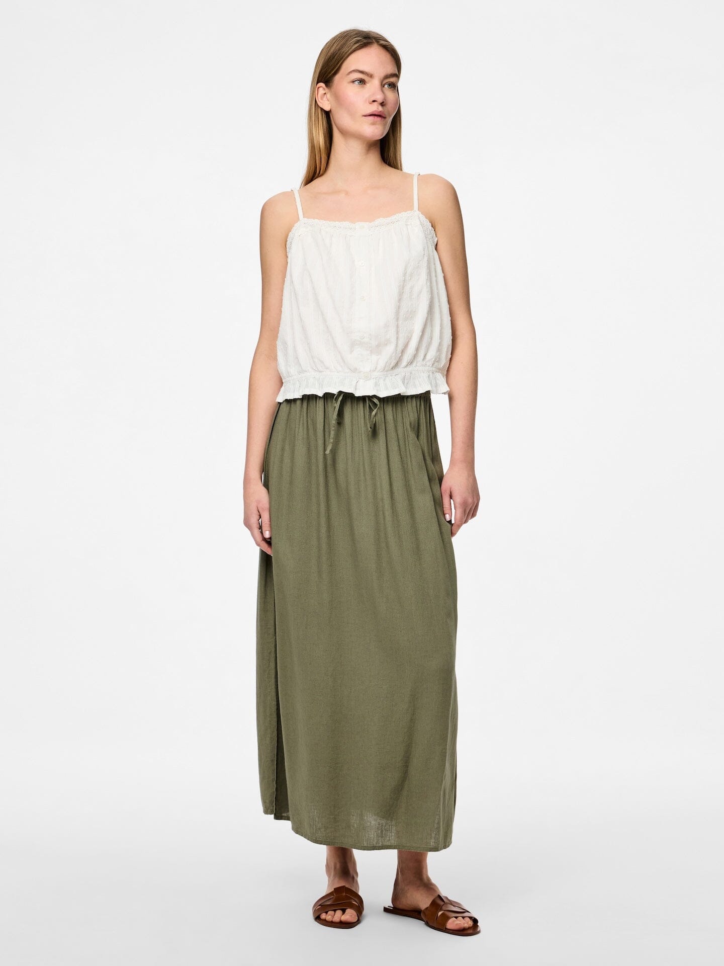 Pia Skirt | Deep Lichen Green Skirt Pieces