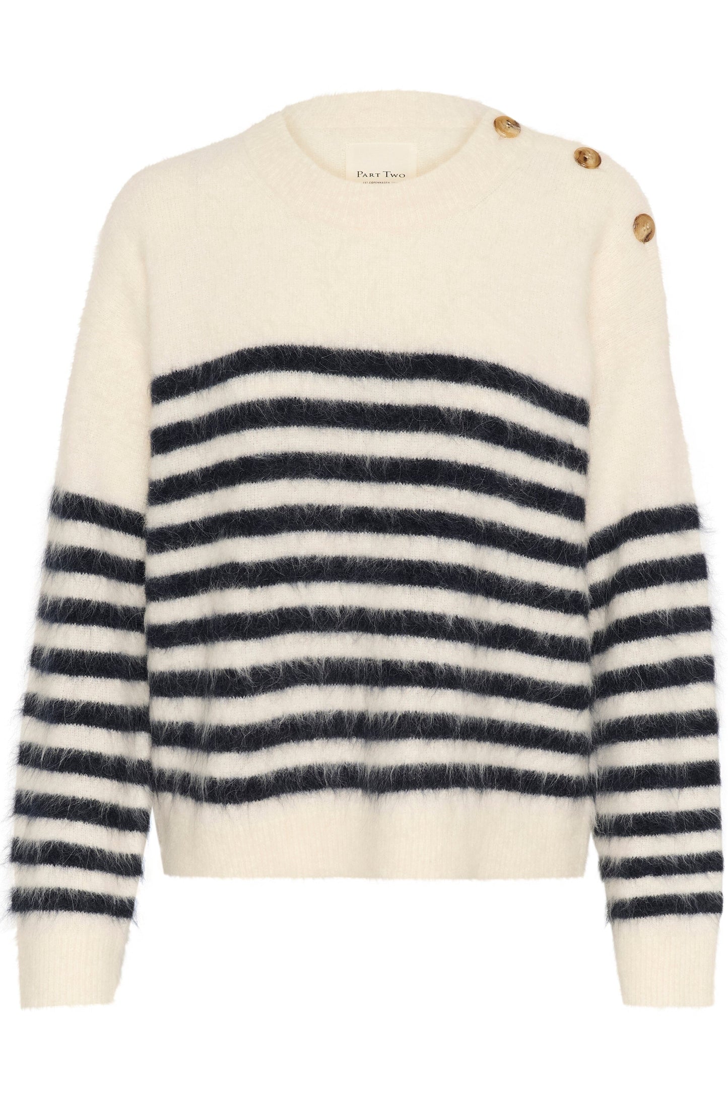 Pialli Pullover | Dark Navy Stripe Blouse Part Two