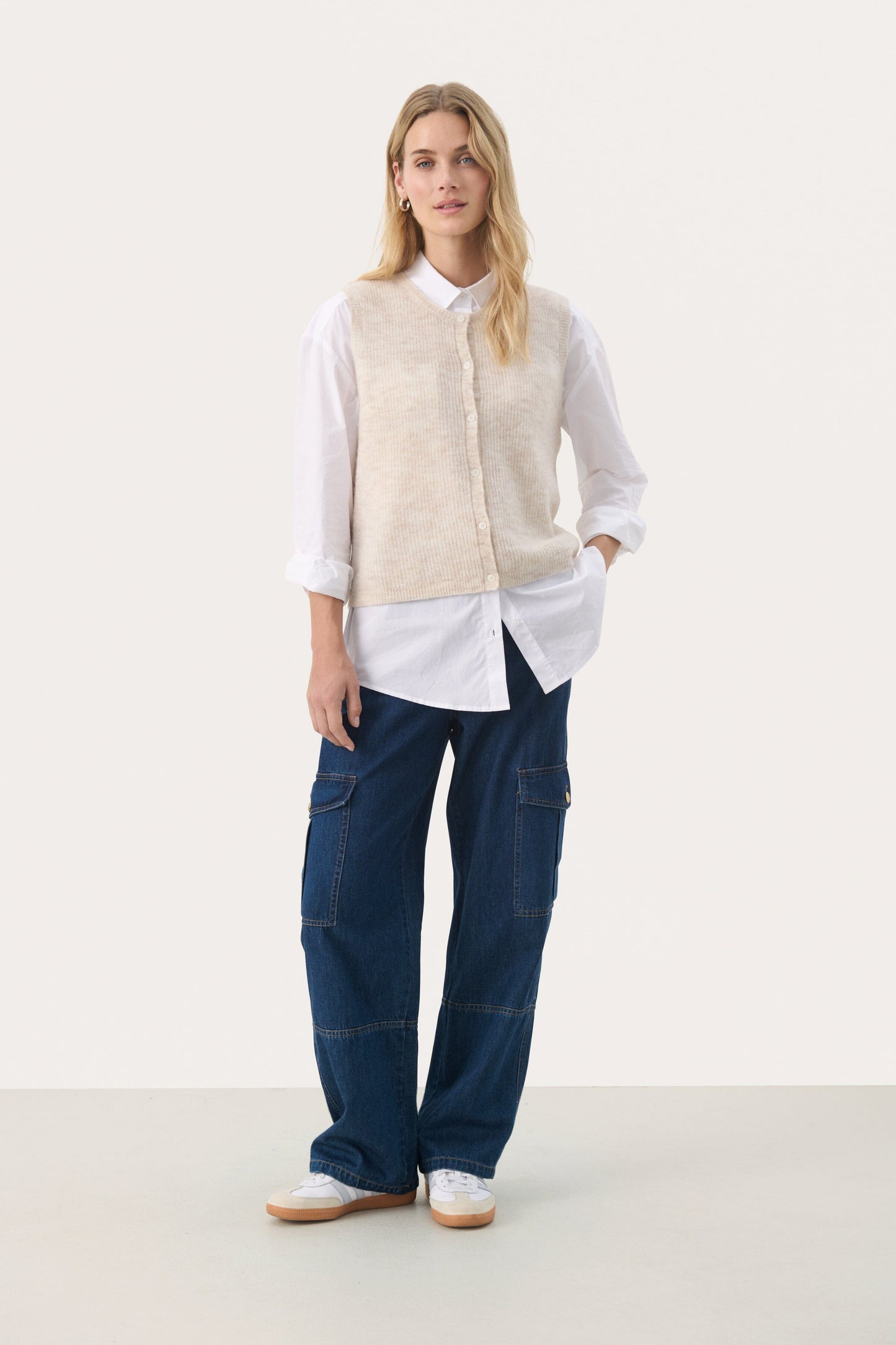 Pimira Vest | Birch Melange Blouse Part Two