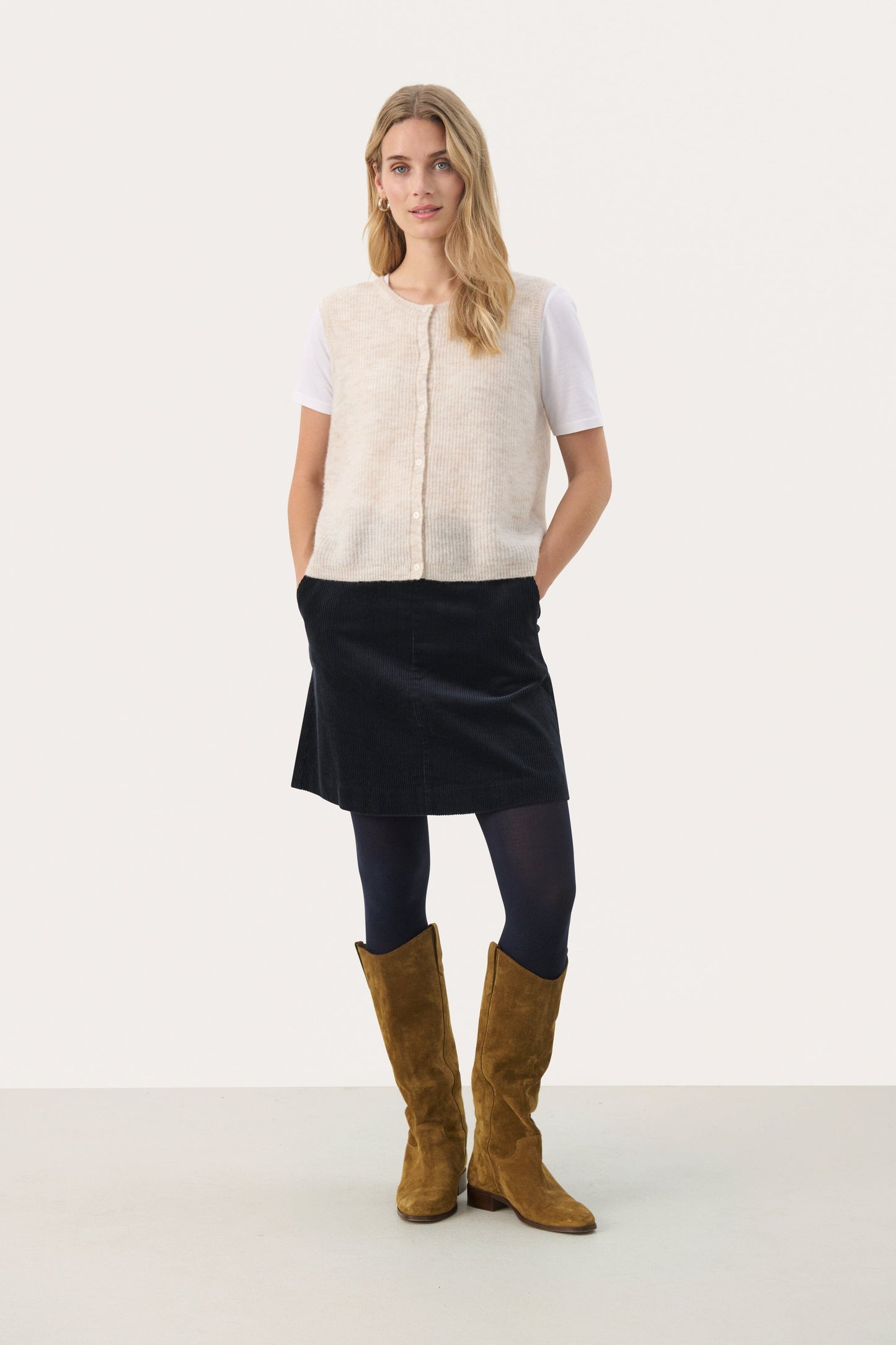 Pimira Vest | Birch Melange Blouse Part Two